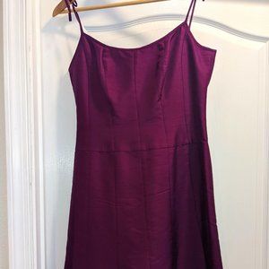 New without tags -- beautiful wine-color Ann Taylor silk dress